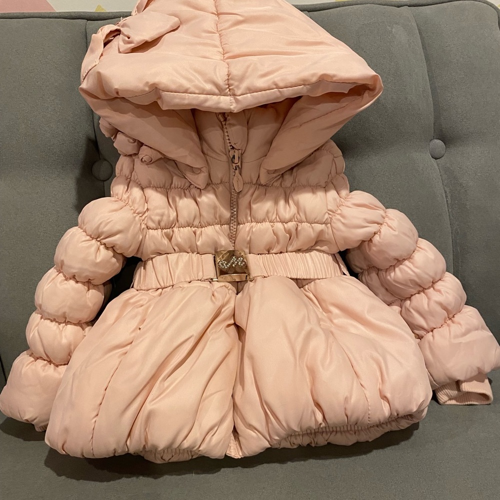 Monnalisa Puffer jacket coat for toddler girl